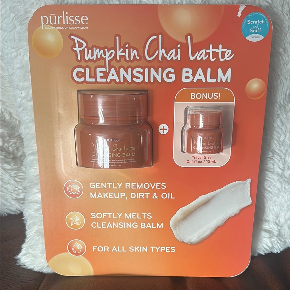Purlisse Pumpkin Chai Latte Cleansing Balm - Orange